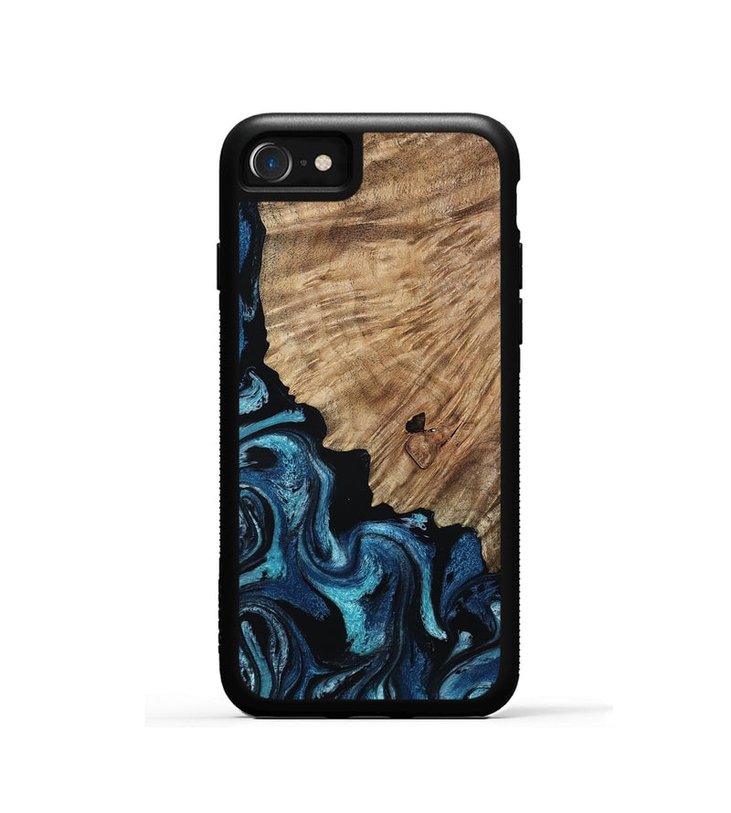 iPhone SE Wood Phone Case - Marlena (Blue, 809346)
