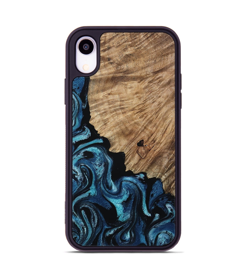 iPhone Xr Wood Phone Case - Marlena (Blue, 809346)