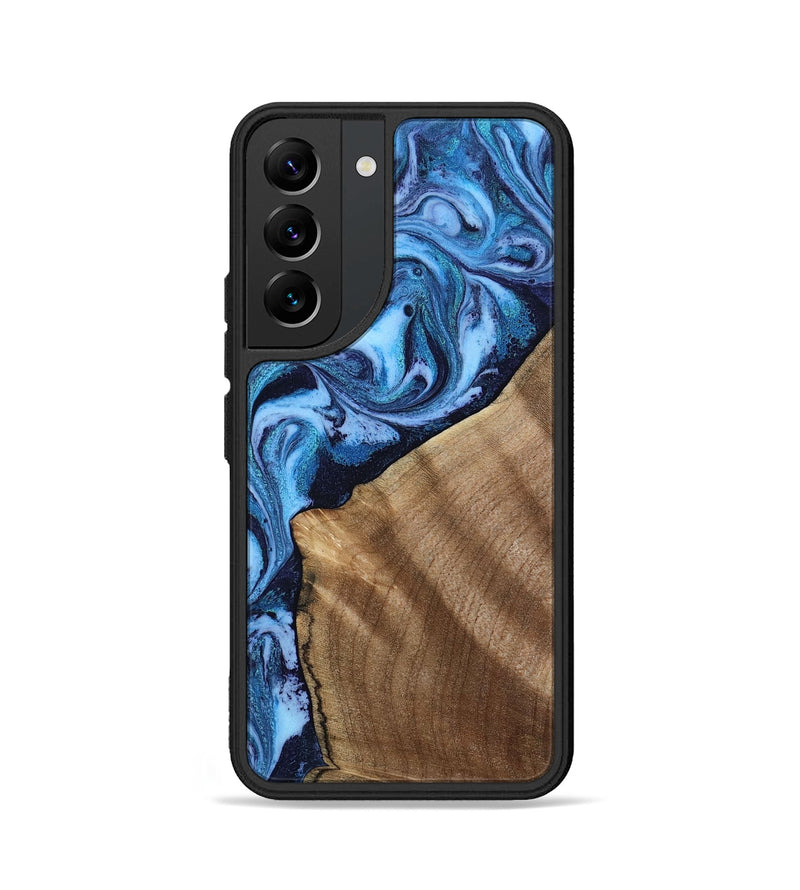 Galaxy S22 Wood Phone Case - Taytum (Blue, 809347)