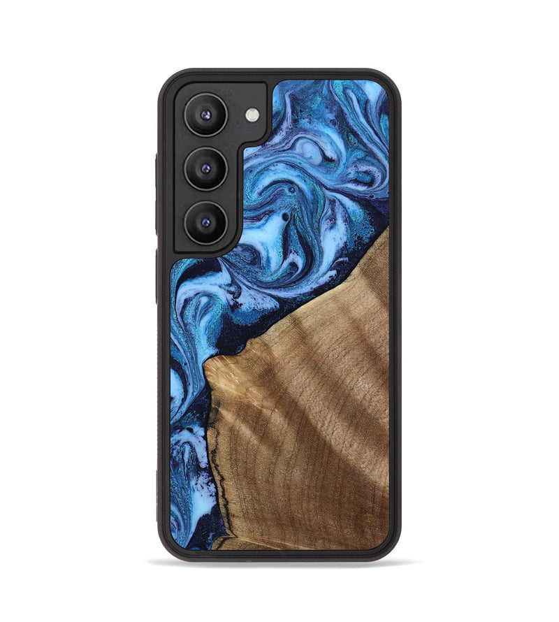 Galaxy S23 Wood Phone Case - Taytum (Blue, 809347)
