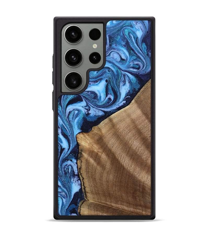 Galaxy S24 Ultra Wood Phone Case - Taytum (Blue, 809347)