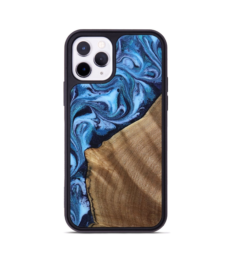 iPhone 11 Pro Wood Phone Case - Taytum (Blue, 809347)