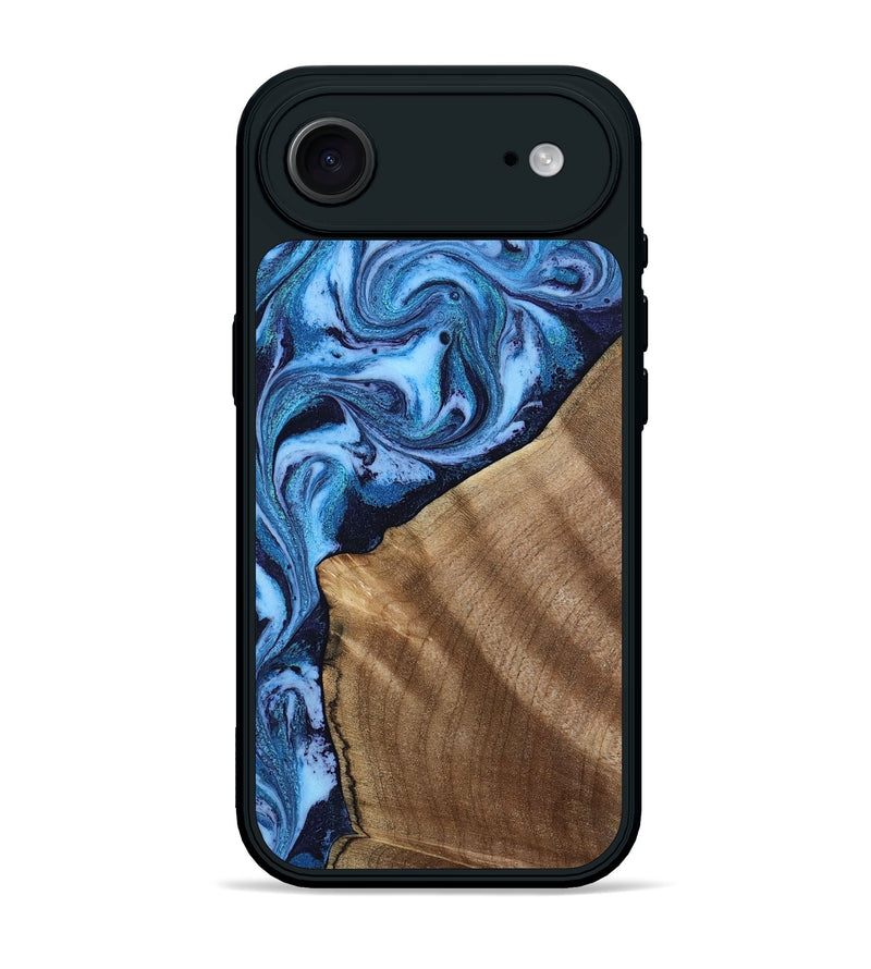 iPhone 17 Air Wood Phone Case - Taytum (Blue, 809347)