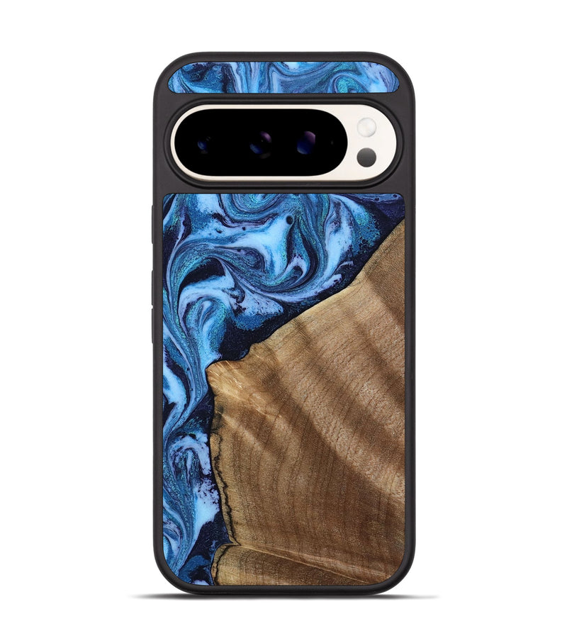 Pixel 9 Pro Wood Phone Case - Taytum (Blue, 809347)