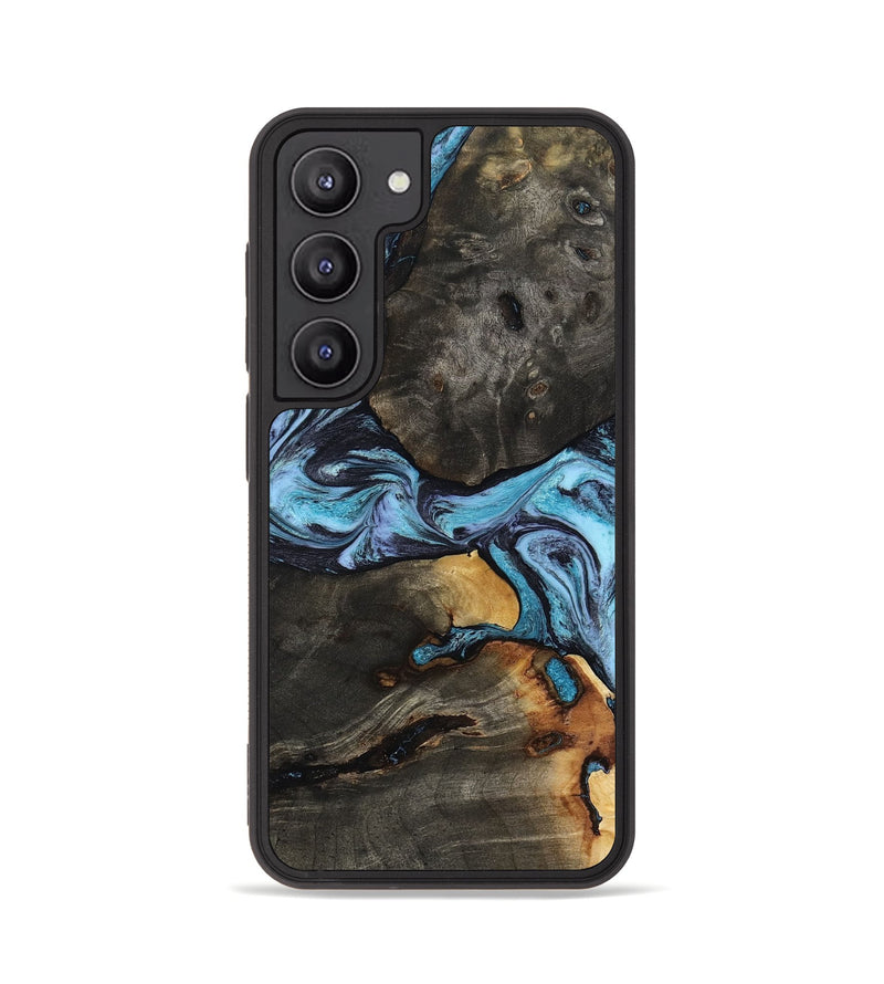 Galaxy S23 Wood Phone Case - Issac (Blue, 809349)