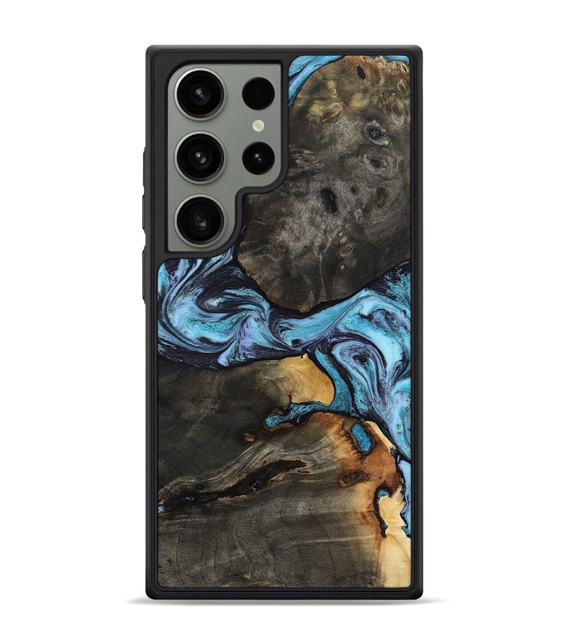 Galaxy S24 Ultra Wood Phone Case - Issac (Blue, 809349)