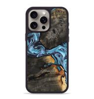 iPhone 15 Pro Max Wood Phone Case - Issac (Blue, 809349)