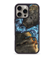 iPhone 16 Pro Max Wood Phone Case - Issac (Blue, 809349)