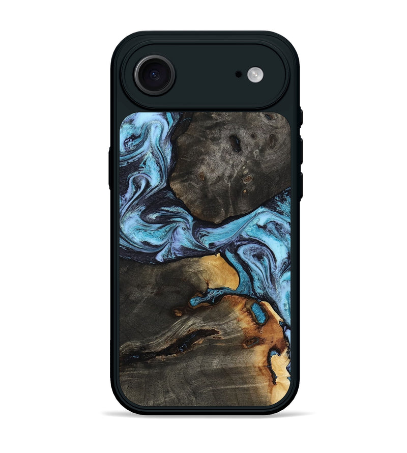 iPhone 17 Air Wood Phone Case - Issac (Blue, 809349)