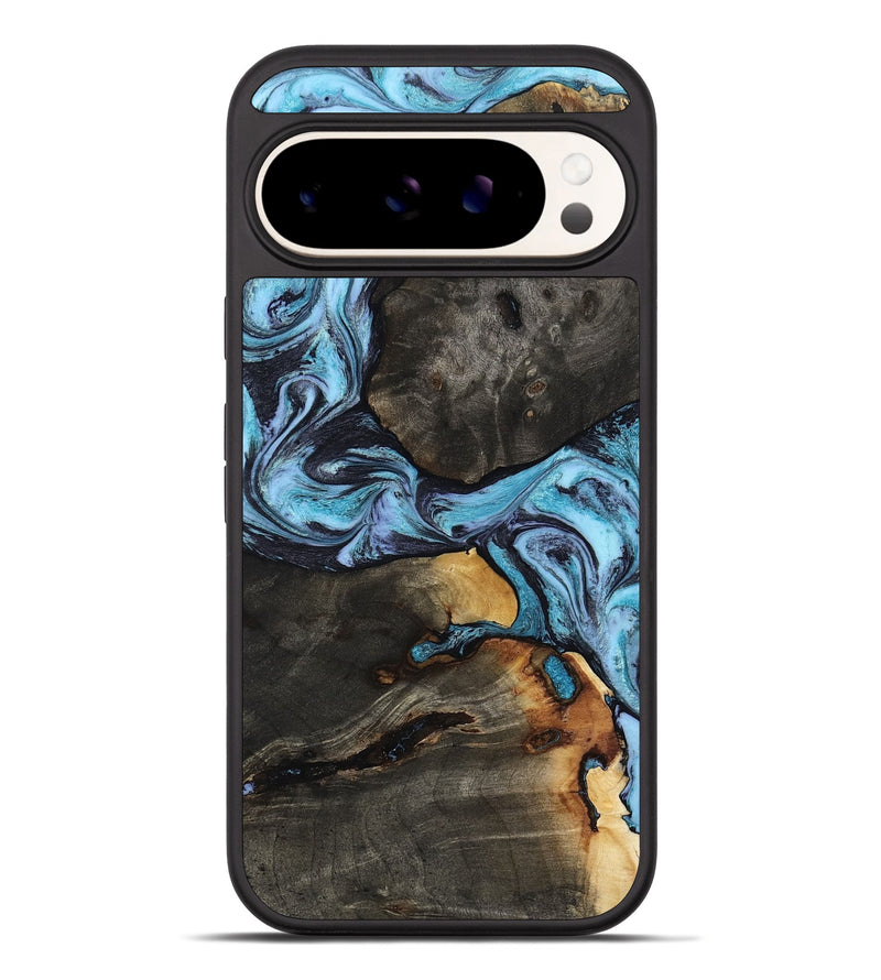 Pixel 10 Pro XL Wood Phone Case - Issac (Blue, 809349)