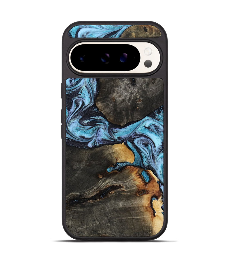 Pixel 9 Wood Phone Case - Issac (Blue, 809349)