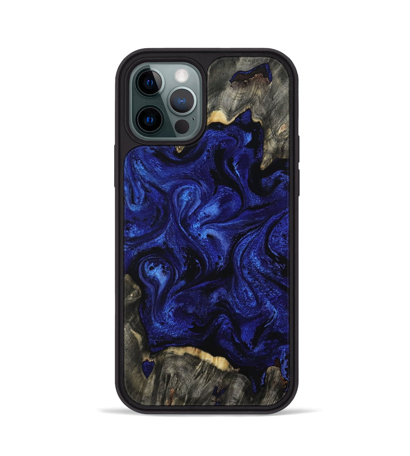 iPhone 12 Pro Wood Phone Case - Ernest (Blue, 809350)