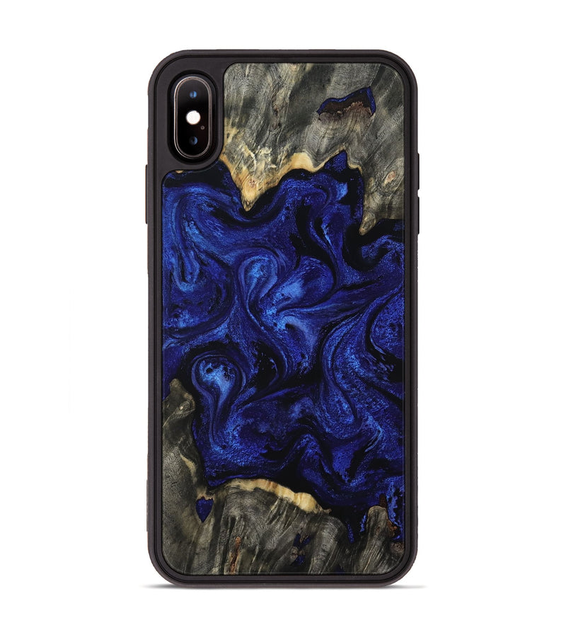 iPhone Xs Max Wood Phone Case - Ernest (Blue, 809350)