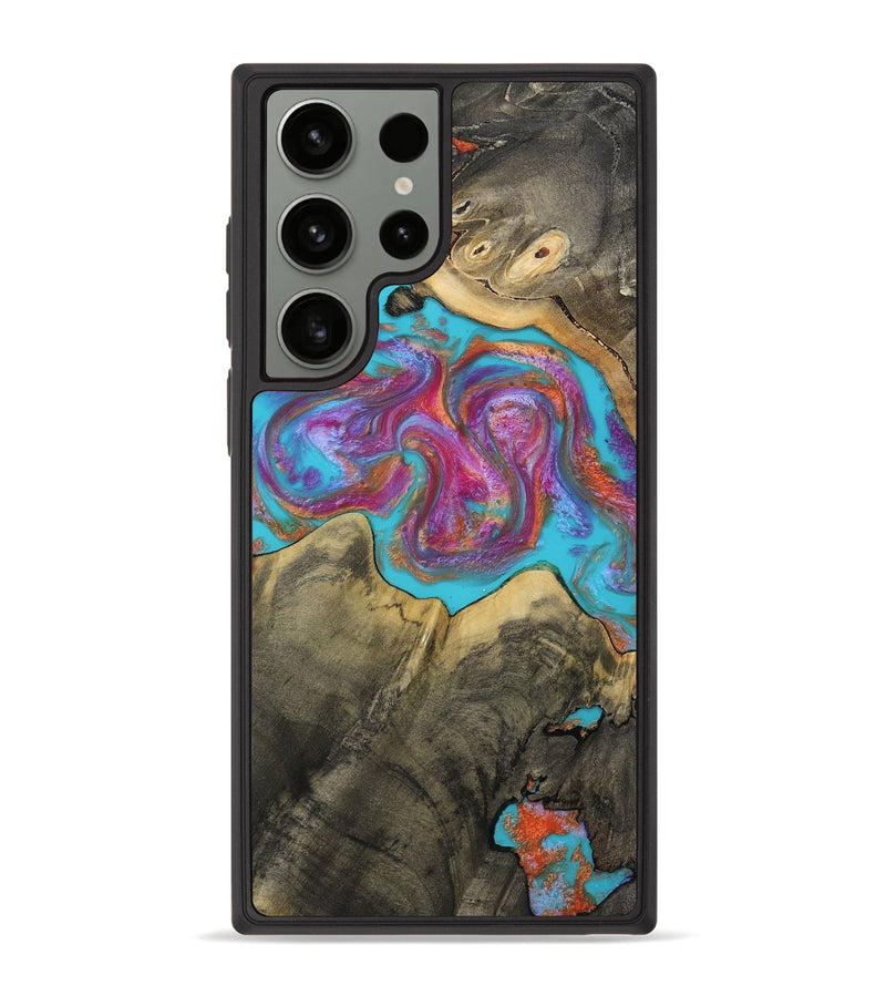 Galaxy S23 Ultra Wood Phone Case - Ettie (Blue, 809351)