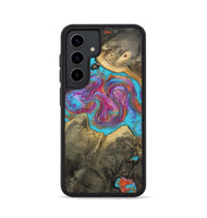 Galaxy S24 Wood Phone Case - Ettie (Blue, 809351)