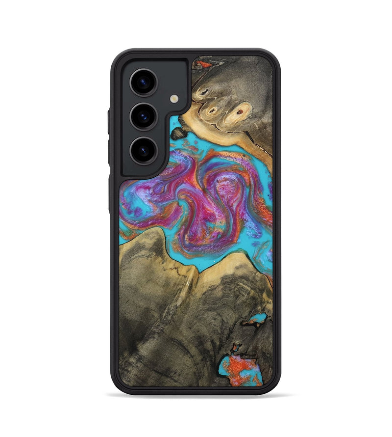 Galaxy S24 Wood Phone Case - Ettie (Blue, 809351)