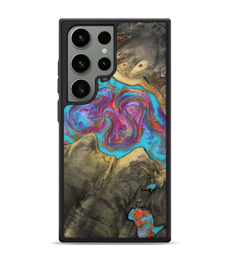 Galaxy S24 Ultra Wood Phone Case - Ettie (Blue, 809351)