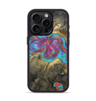 iPhone 15 Pro Wood Phone Case - Ettie (Blue, 809351)