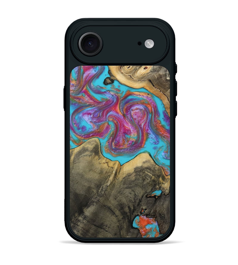 iPhone 17 Air Wood Phone Case - Ettie (Blue, 809351)