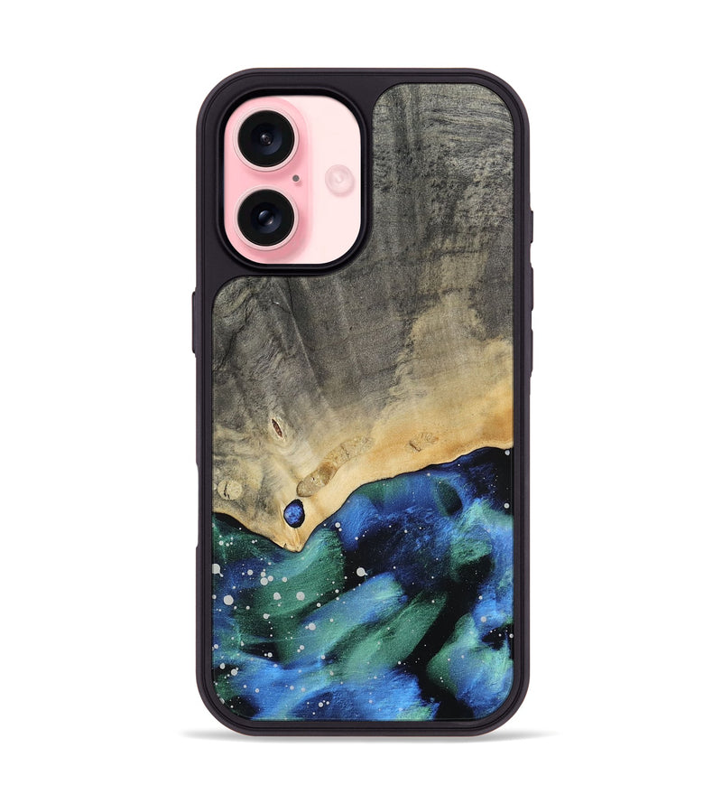 iPhone 16 Wood Phone Case - Lilla (Cosmos, 809379)