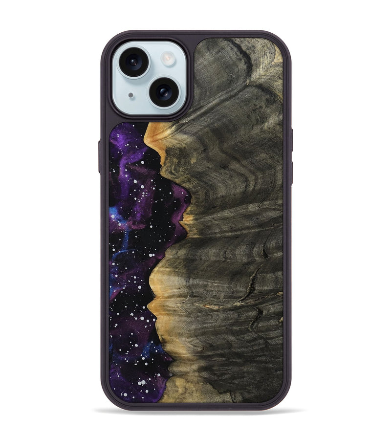 iPhone 15 Plus Wood Phone Case - Jaslyn (Cosmos, 809397)
