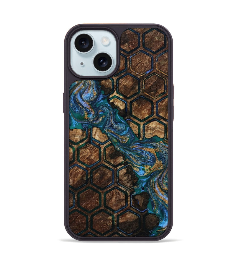 iPhone 15 Wood Phone Case - Rosie (Pattern, 809403)