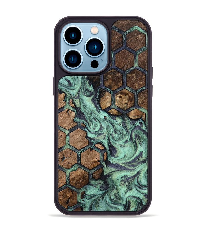 iPhone 14 Pro Max Wood Phone Case - Arsenio (Pattern, 809405)