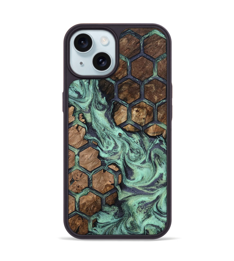 iPhone 15 Wood Phone Case - Arsenio (Pattern, 809405)