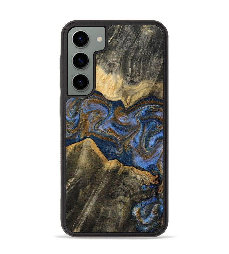Galaxy S23 Plus Wood Phone Case - Lance (Teal & Gold, 809406)