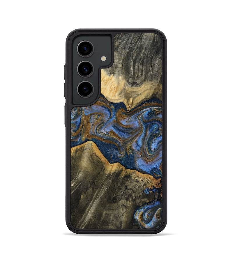 Galaxy S24 Wood Phone Case - Lance (Teal & Gold, 809406)