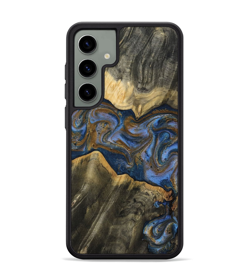 Galaxy S24 Plus Wood Phone Case - Lance (Teal & Gold, 809406)