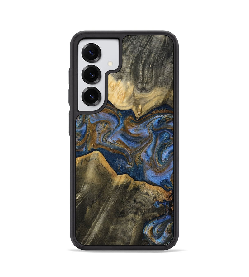 Galaxy S25 Wood Phone Case - Lance (Teal & Gold, 809406)