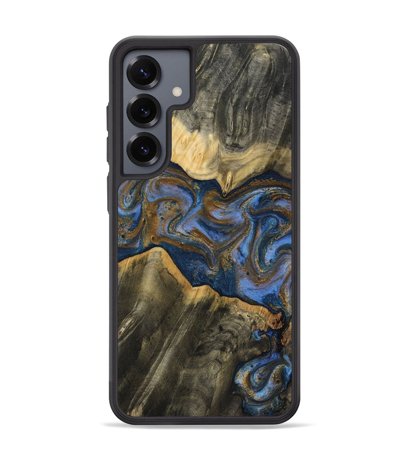 Galaxy S25 Plus Wood Phone Case - Lance (Teal & Gold, 809406)