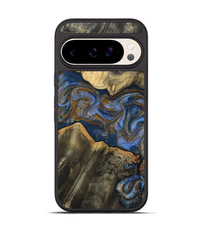 Pixel 10 Wood Phone Case - Lance (Teal & Gold, 809406)
