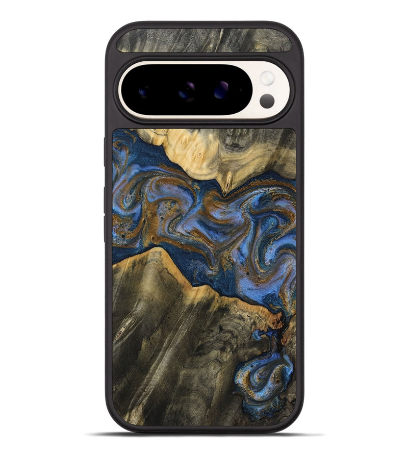 Pixel 9 Pro XL Wood Phone Case - Lance (Teal & Gold, 809406)