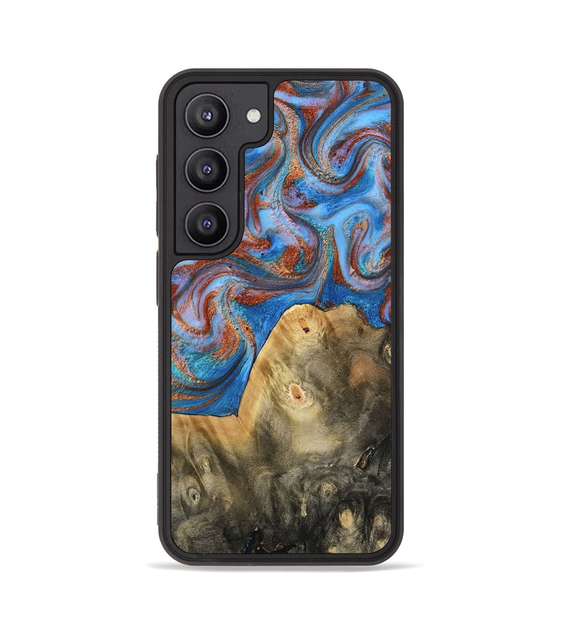 Galaxy S23 Wood Phone Case - Tillie (Teal & Gold, 809408)