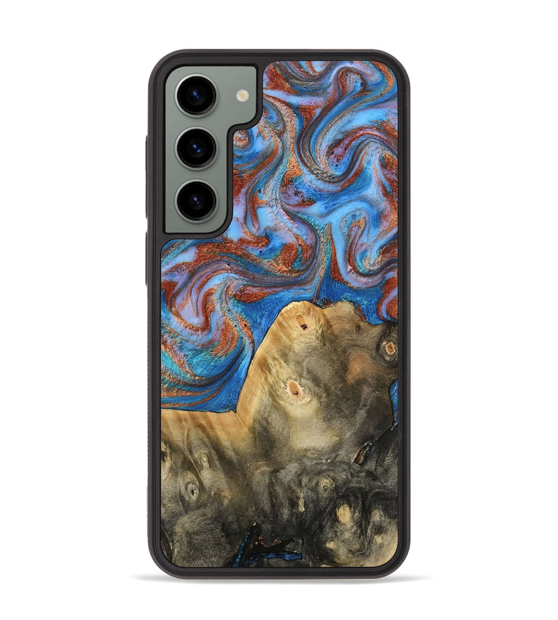 Galaxy S23 Plus Wood Phone Case - Tillie (Teal & Gold, 809408)