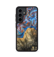 Galaxy S24 Wood Phone Case - Tillie (Teal & Gold, 809408)