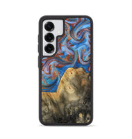 Galaxy S25 Wood Phone Case - Tillie (Teal & Gold, 809408)