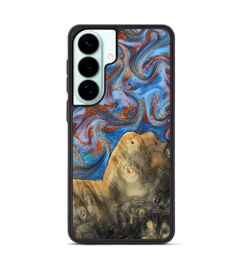 Galaxy S26 Plus Wood Phone Case - Tillie (Teal & Gold, 809408)