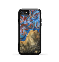 iPhone SE Wood Phone Case - Tillie (Teal & Gold, 809408)