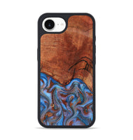 iPhone 16e Wood Phone Case - Jadiel (Teal & Gold, 809409)