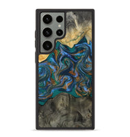 Galaxy S23 Ultra Wood Phone Case - Alonzo (Teal & Gold, 809410)