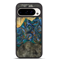 Pixel 10 Pro XL Wood Phone Case - Alonzo (Teal & Gold, 809410)