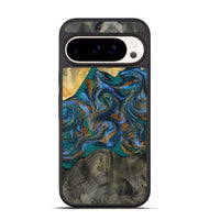 Pixel 9 Pro Wood Phone Case - Alonzo (Teal & Gold, 809410)