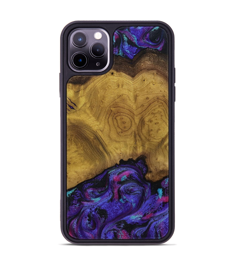 iPhone 11 Pro Max Wood Phone Case - Jamar (Purple, 809412)