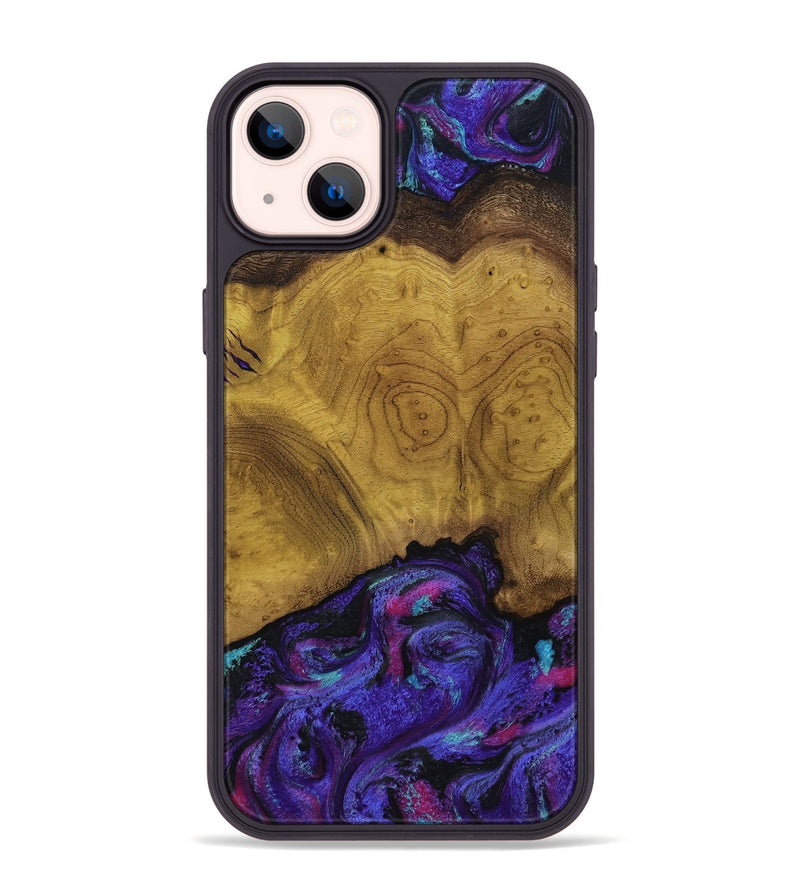 iPhone 14 Plus Wood Phone Case - Jamar (Purple, 809412)