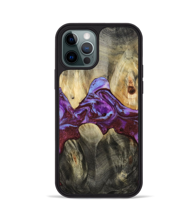 iPhone 12 Pro Wood Phone Case - Jailyn (Purple, 809413)