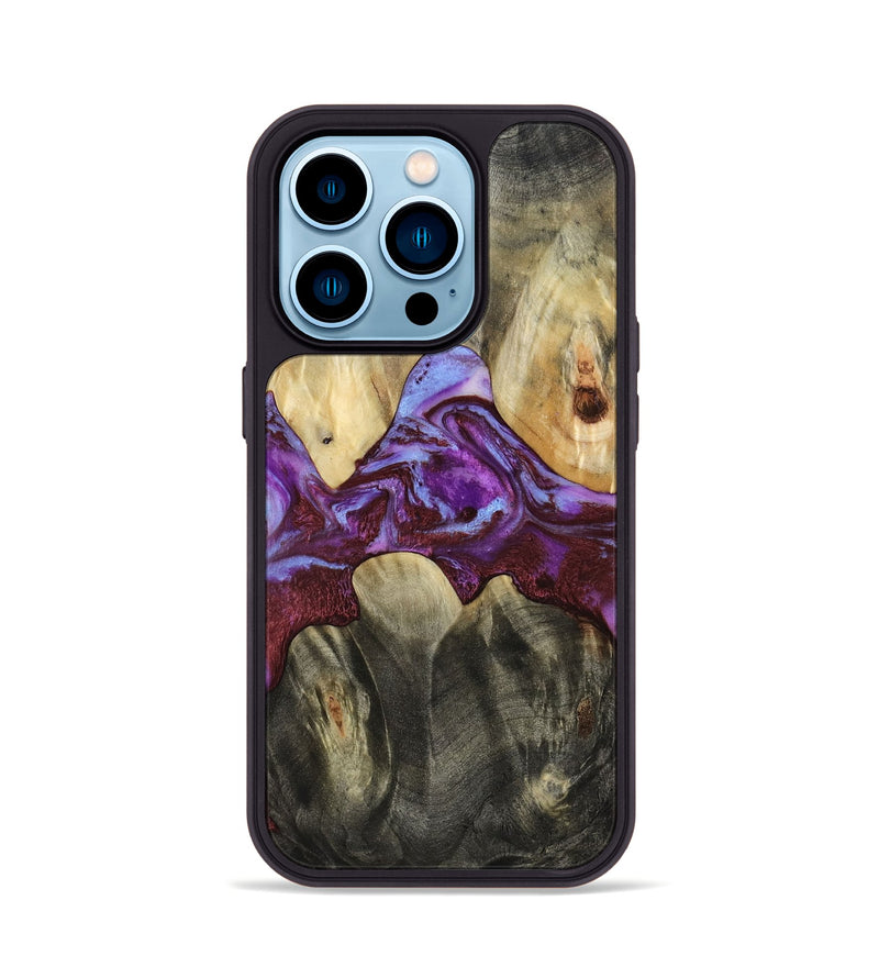 iPhone 14 Pro Wood Phone Case - Jailyn (Purple, 809413)