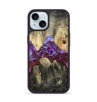 iPhone 15 Wood Phone Case - Jailyn (Purple, 809413)